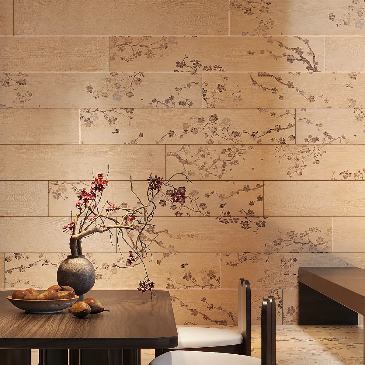 Kasai Maple Sakura 10x60" Rectified Porcelain Tile