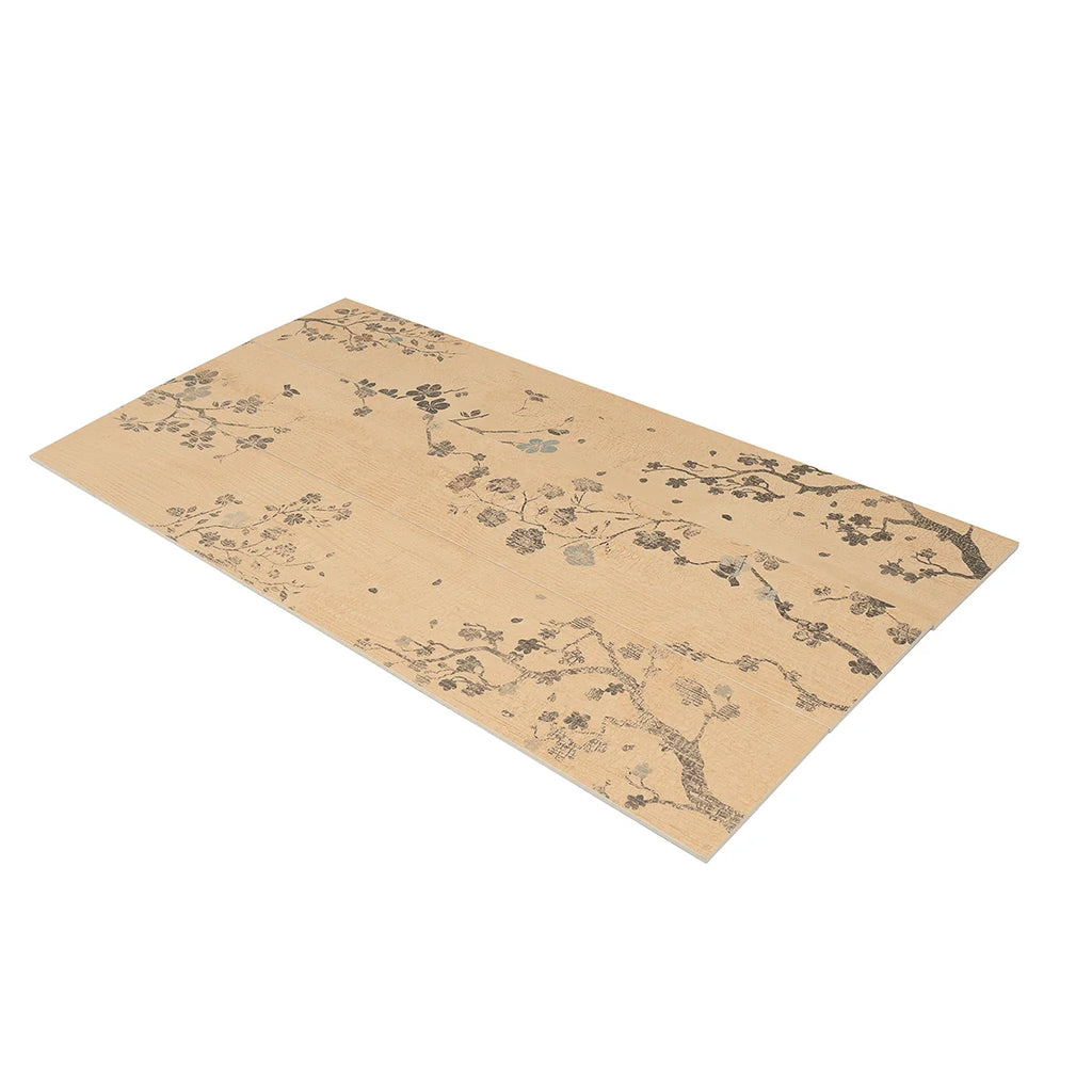Kasai Maple Sakura 10x60" Rectified Porcelain Tile | Tile Club