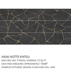 Kasai Notte Kintsugi 10x60" Rectified Porcelain Tile | Tile Club
