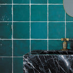 La Riviera Quetzal Peacock Green Ceramic TIle5x5