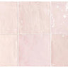 La Riviera Rose Pink Ceramic Square Tile 5.2" x 5.2"