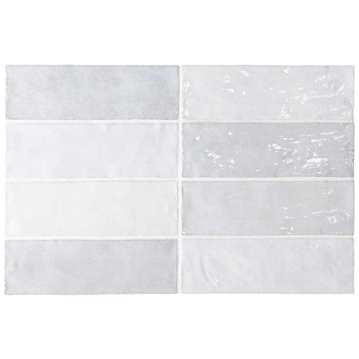 La Riviera Lavanda Blue Ceramic Subway Tile 2.5x8