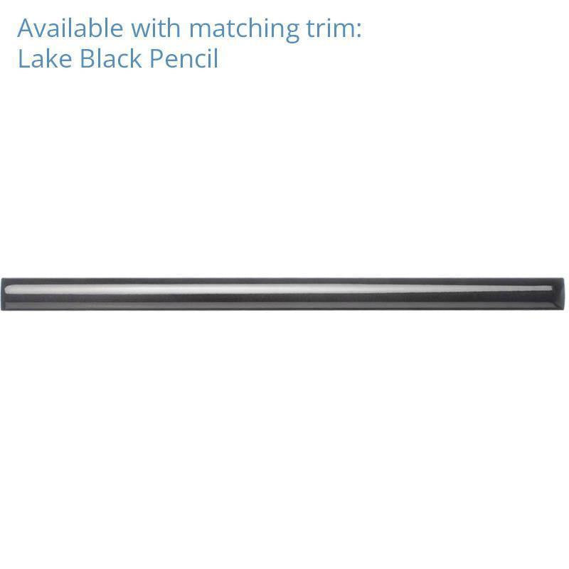 Lake Black Ceramic Square Tile 4x4 | Tile Club