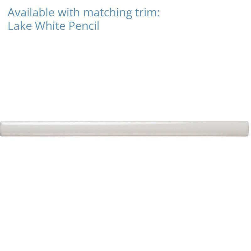 Lake White Ceramic Subway Tile 2.6x16 | Tile Club