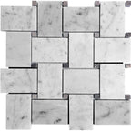 Natural Marble Large Basketweave Tile