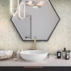 Large Pillow Mother of Pearl Mosaic Tile Bathroom Backsplash