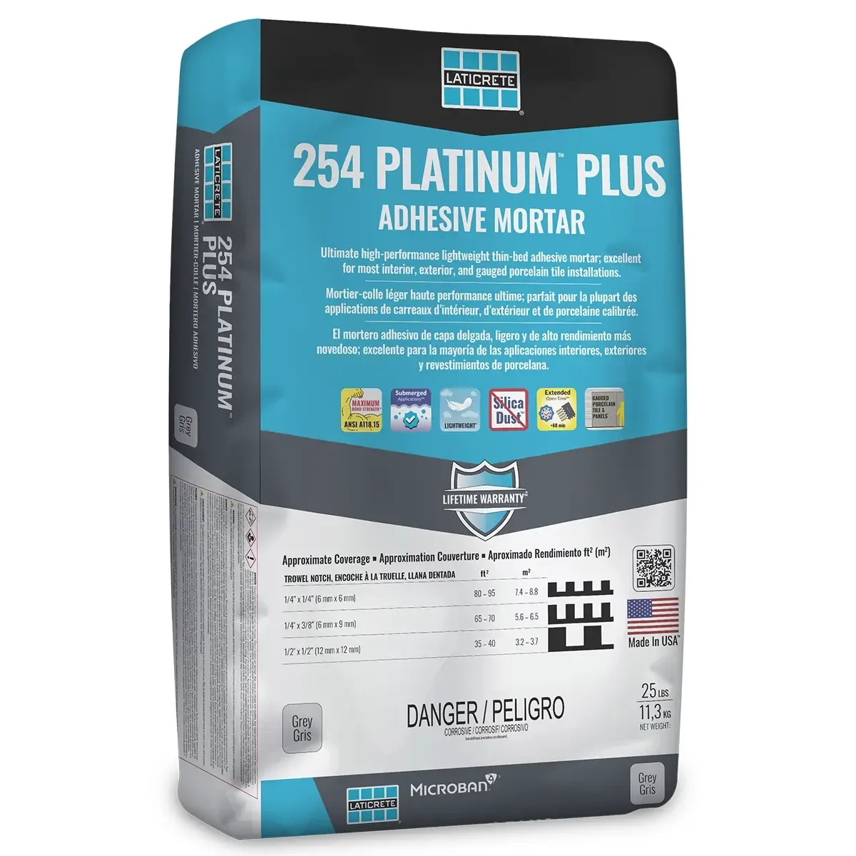 Laticrete 254 Platinum Plus - 25lb Bag | Tile Club