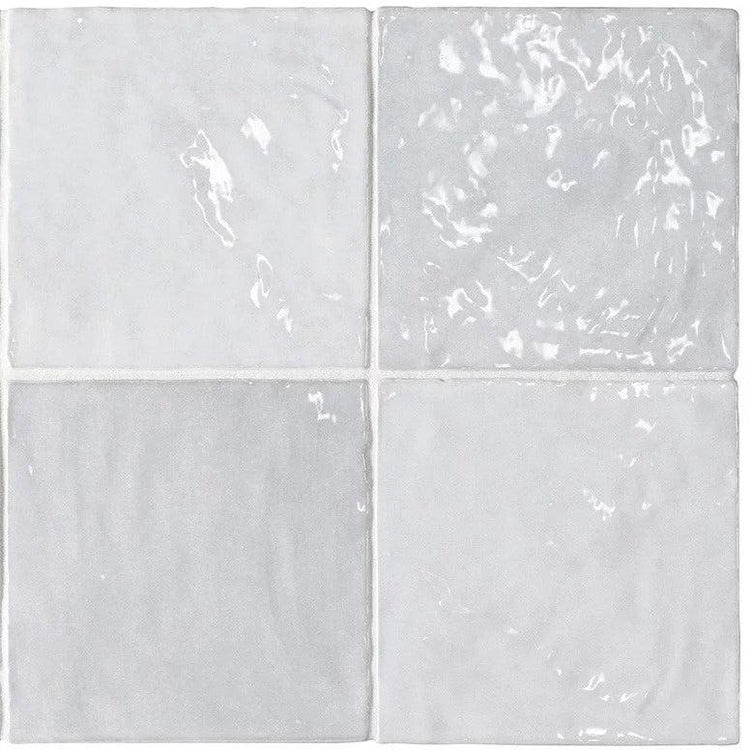 La Riviera Lavanda Blue Glazed Ceramic Square Tile 5x5