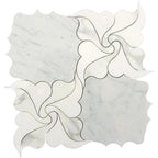 Lily Calacatta Gold & Carrara Mosaic Tile