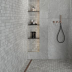 Lithia Gray Quartzite Look Porcelain Mosaic Tile | Tile Club