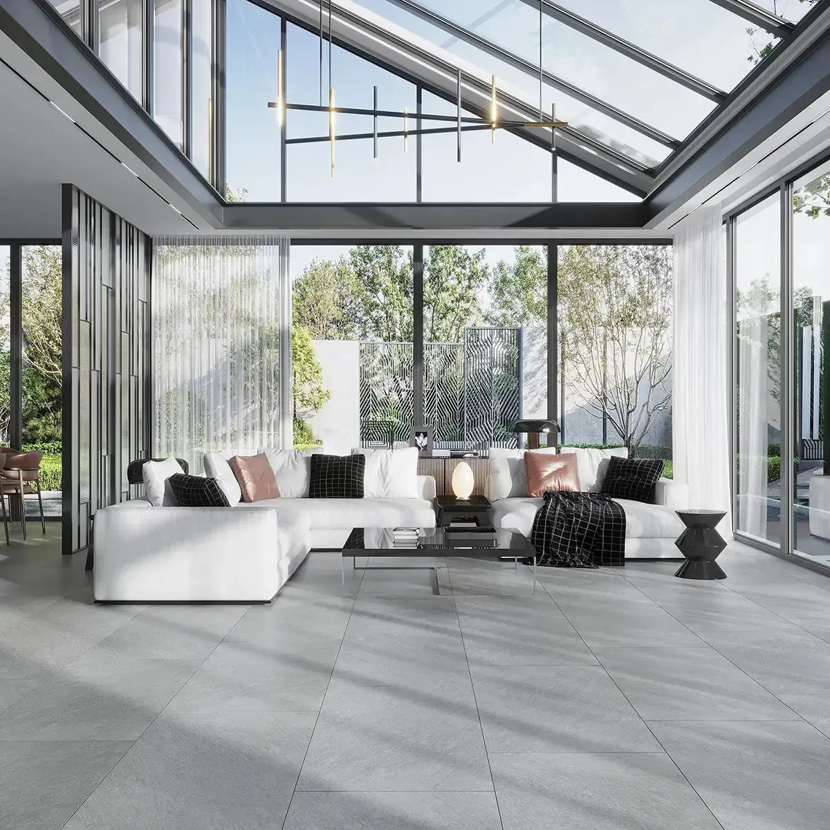 Lithia Gray Quartzite Look Porcelain Tile 24x28 | Tile Club