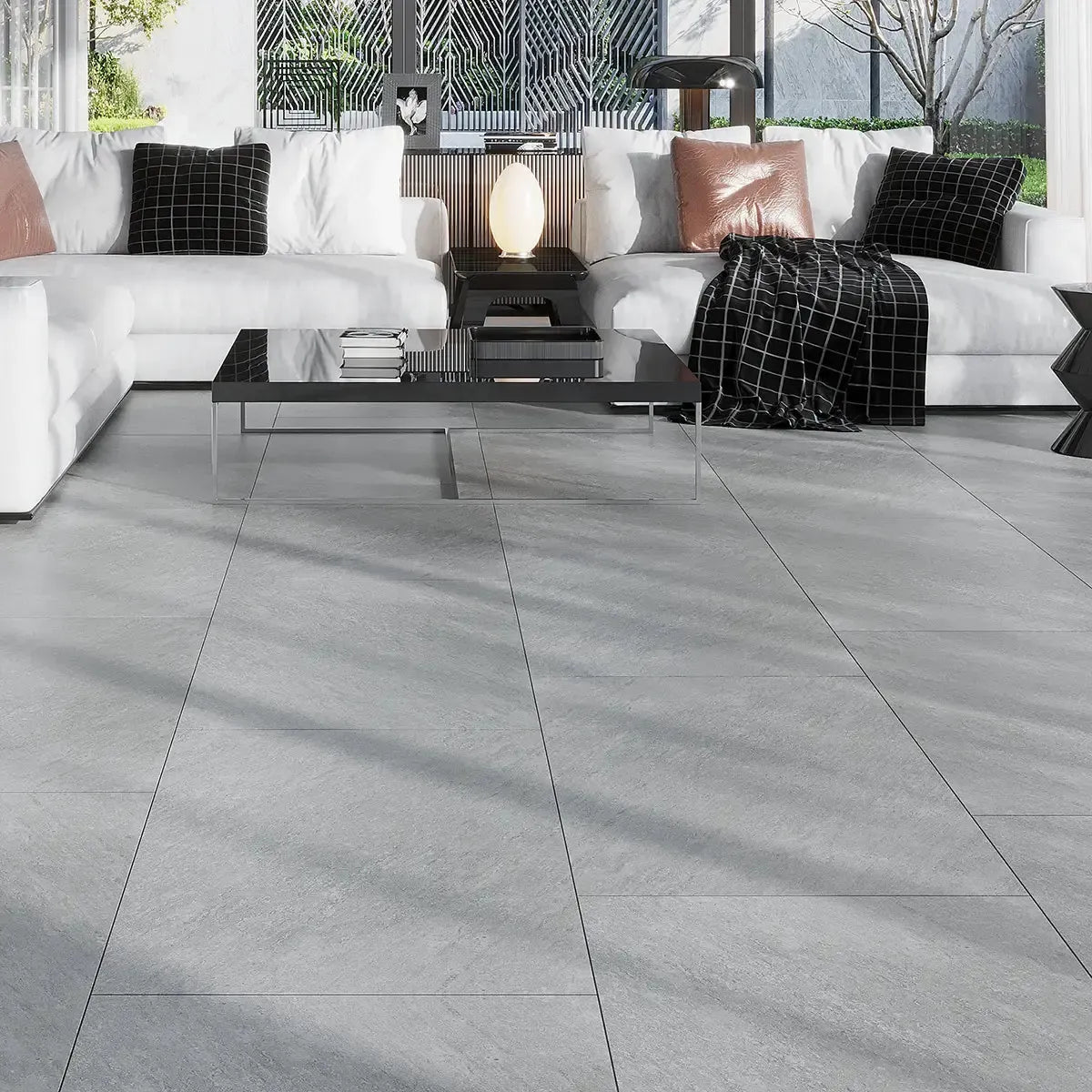 Lithia Gray Quartzite Look Porcelain Tile 24x28 | Tile Club