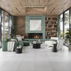 Lithia White Quartzite Look Porcelain Tile 24x48 | Tile Club