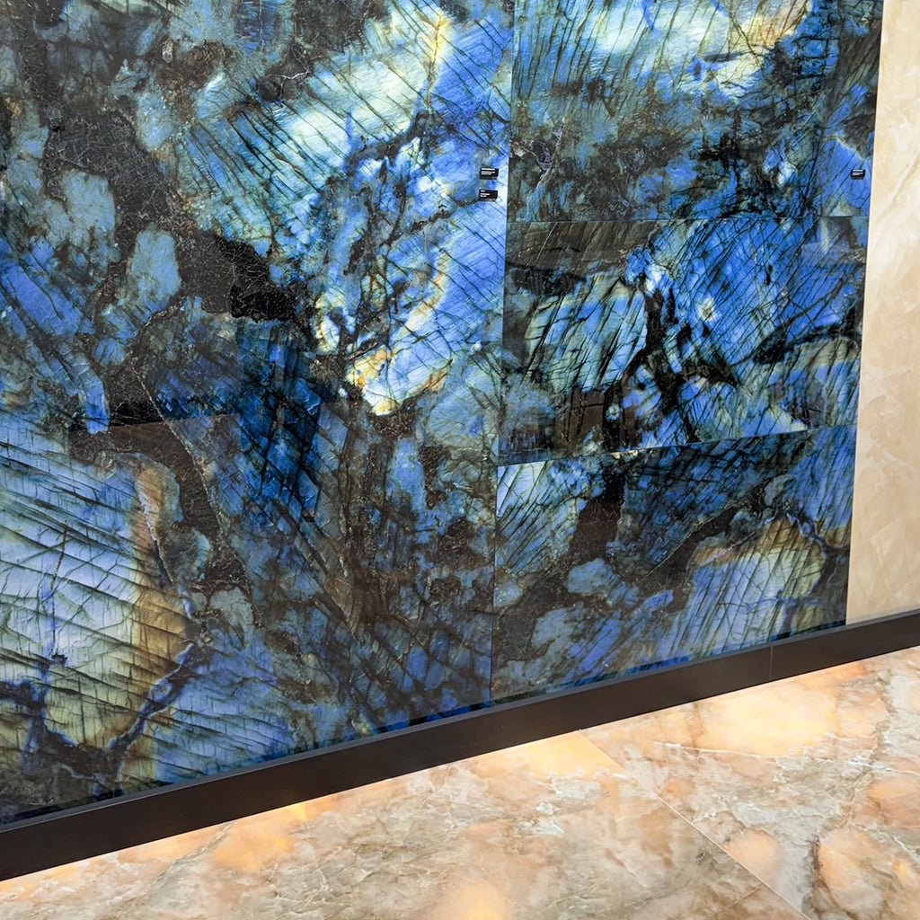 Luminosa Blue Large Format Porcelain Tile 24x48 | Tile Club