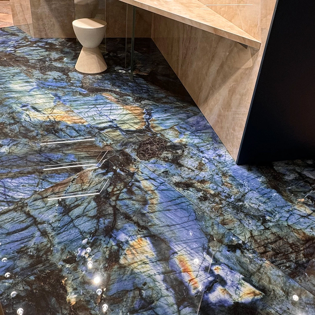 Luminosa Blue Large Format Porcelain Tile 24x48 | Tile Club