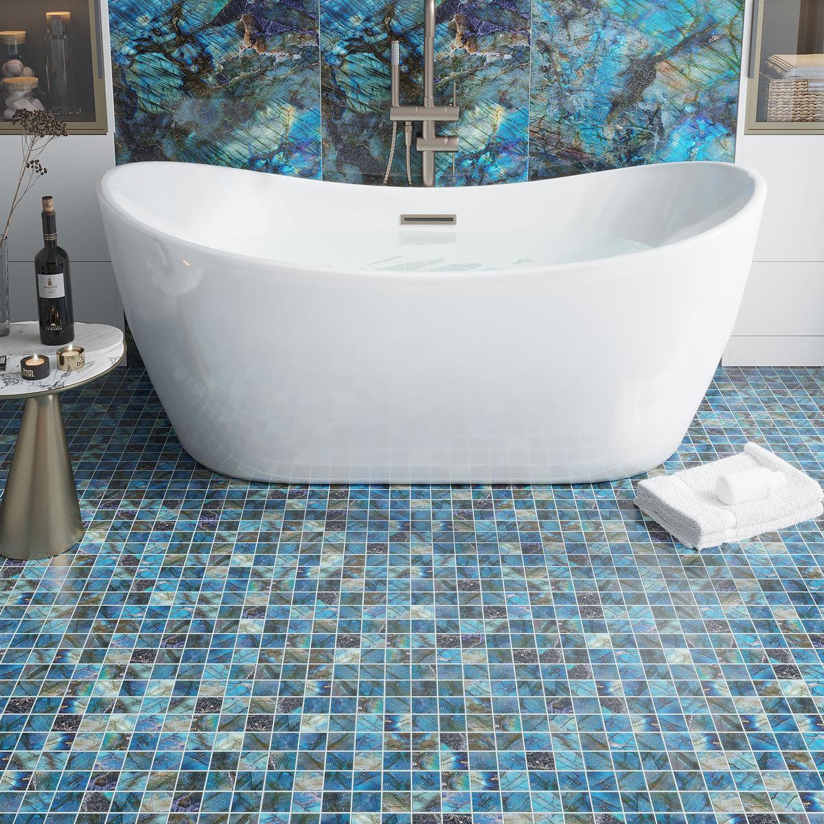 Luminosa Blue 2x2 Porcelain Mosaic Tile