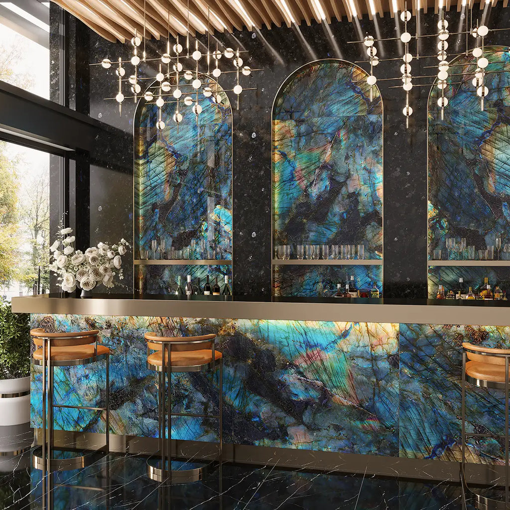 Luminosa Blue Large Format Porcelain Tile 24x48 | Tile Club