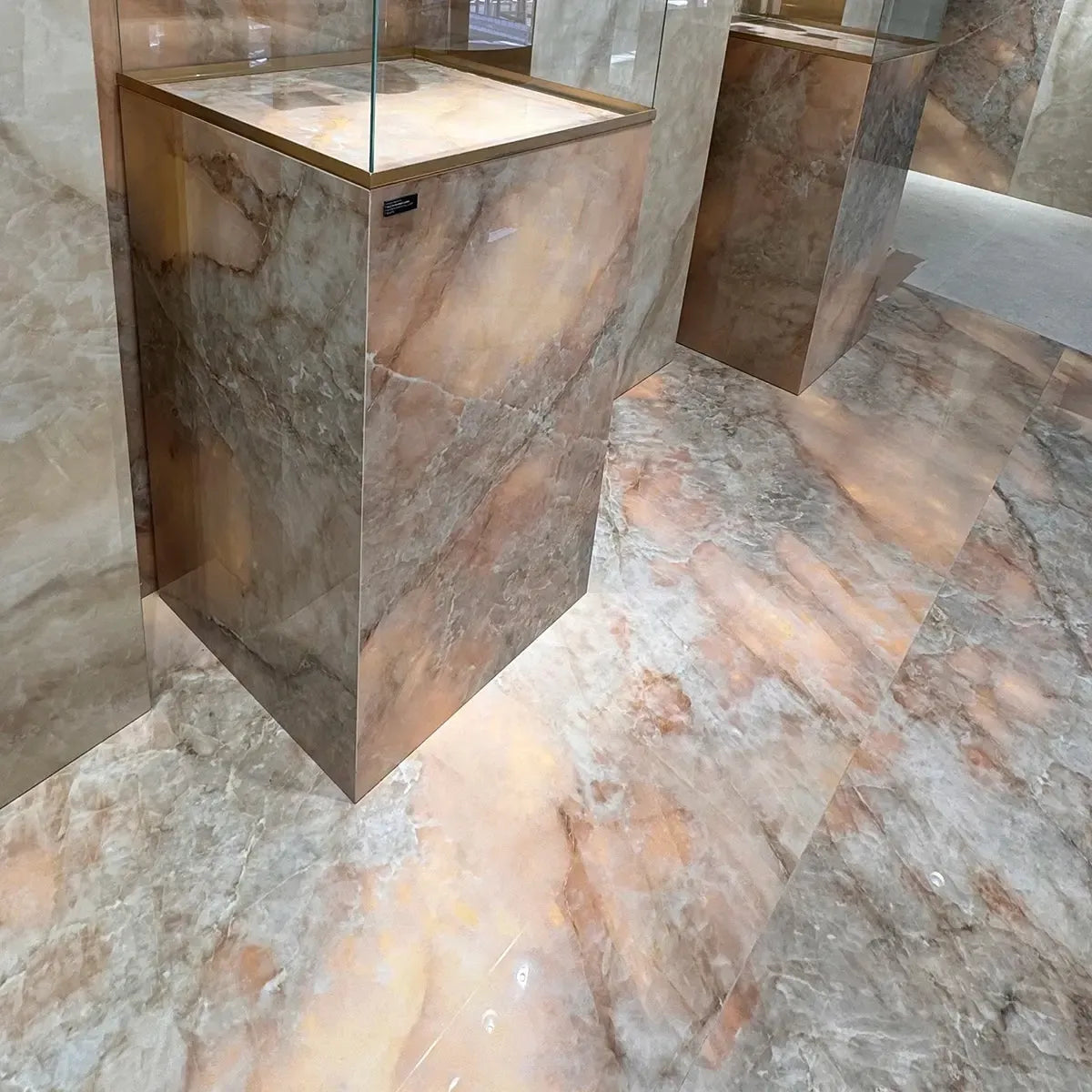Luminosa Bronze Large Format Porcelain Tile 24x48 | Tile Club