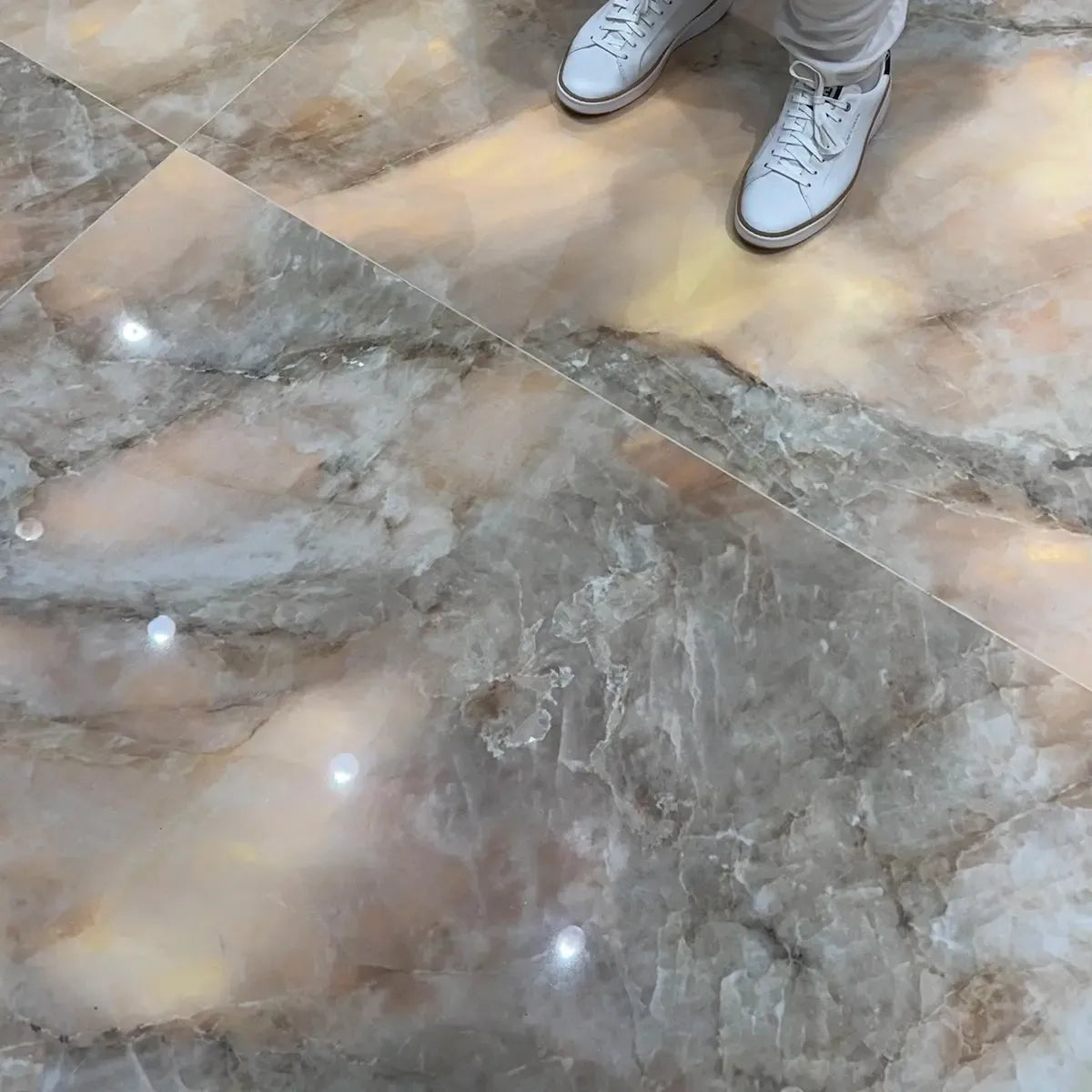 Luminosa Bronze Large Format Porcelain Tile 24x48 | Tile Club