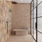 Luminosa Bronze 2x2 Porcelain Mosaic Tile | Tile Club