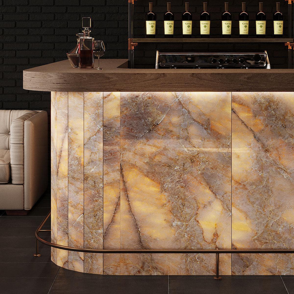 Luminosa Bronze Large Format Porcelain Tile 24x48 | Tile Club