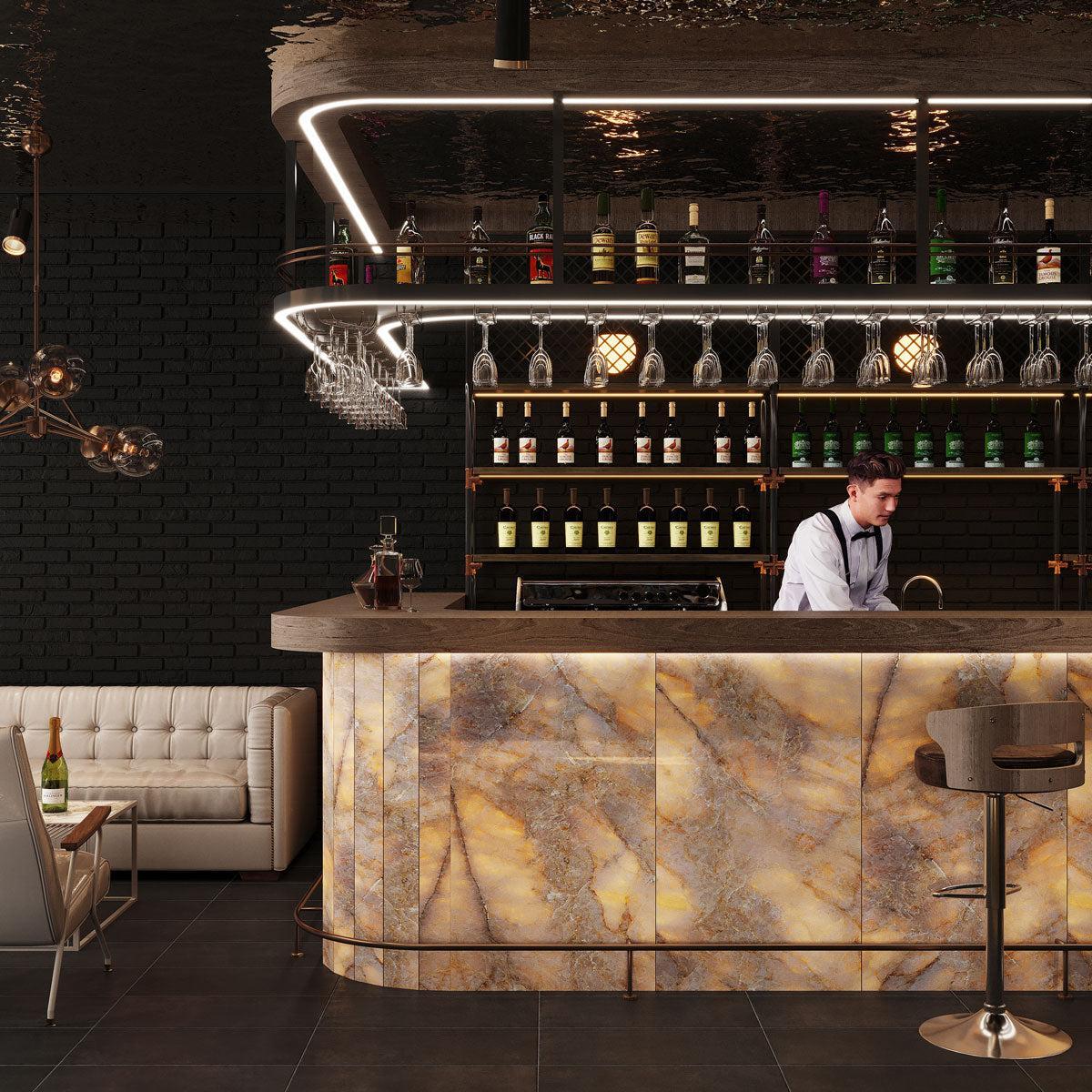 Luminosa Bronze Large Format Porcelain Tile 24x48 | Tile Club