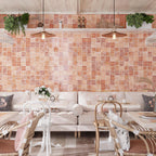Luna Pink 4x4 Ceramic Square Tile | Tile Club