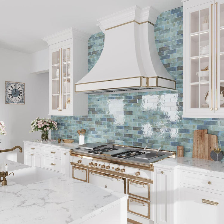 Luna Sky 2.5x8 Ceramic Subway Tile | Tile Club