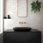 Luna Arc White 4x4 Ceramic Square Tile | Tile Club