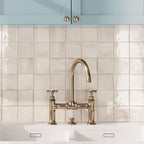 Luna White 4x4 Ceramic Square Tile | Tile Club