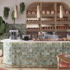 Luna Arc Celadon 4x4 Ceramic Square Tile | Tile Club