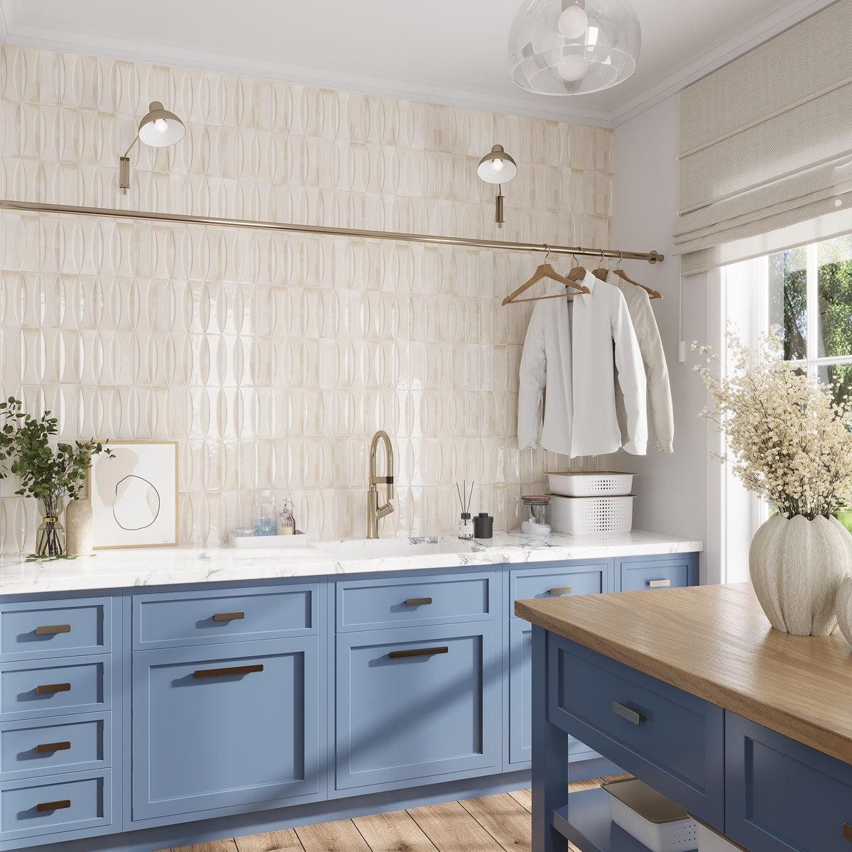 Luna Arc White 2.5x8 Ceramic Subway Tile | Tile Club