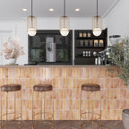 Luna Arc Pink 2.5x8 Ceramic Subway Tile | Tile Club