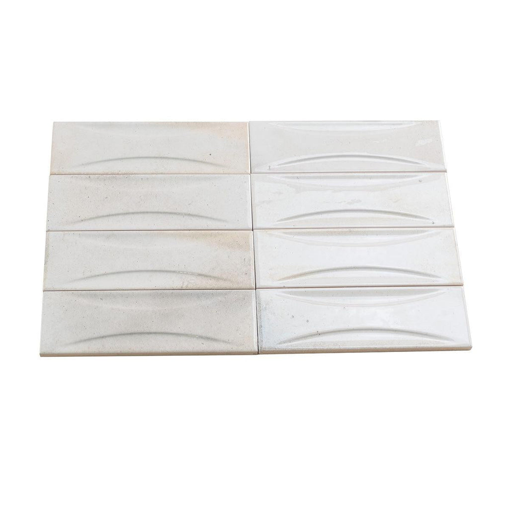 Luna Arc White 2.5x8 Ceramic Subway Tile | Tile Club