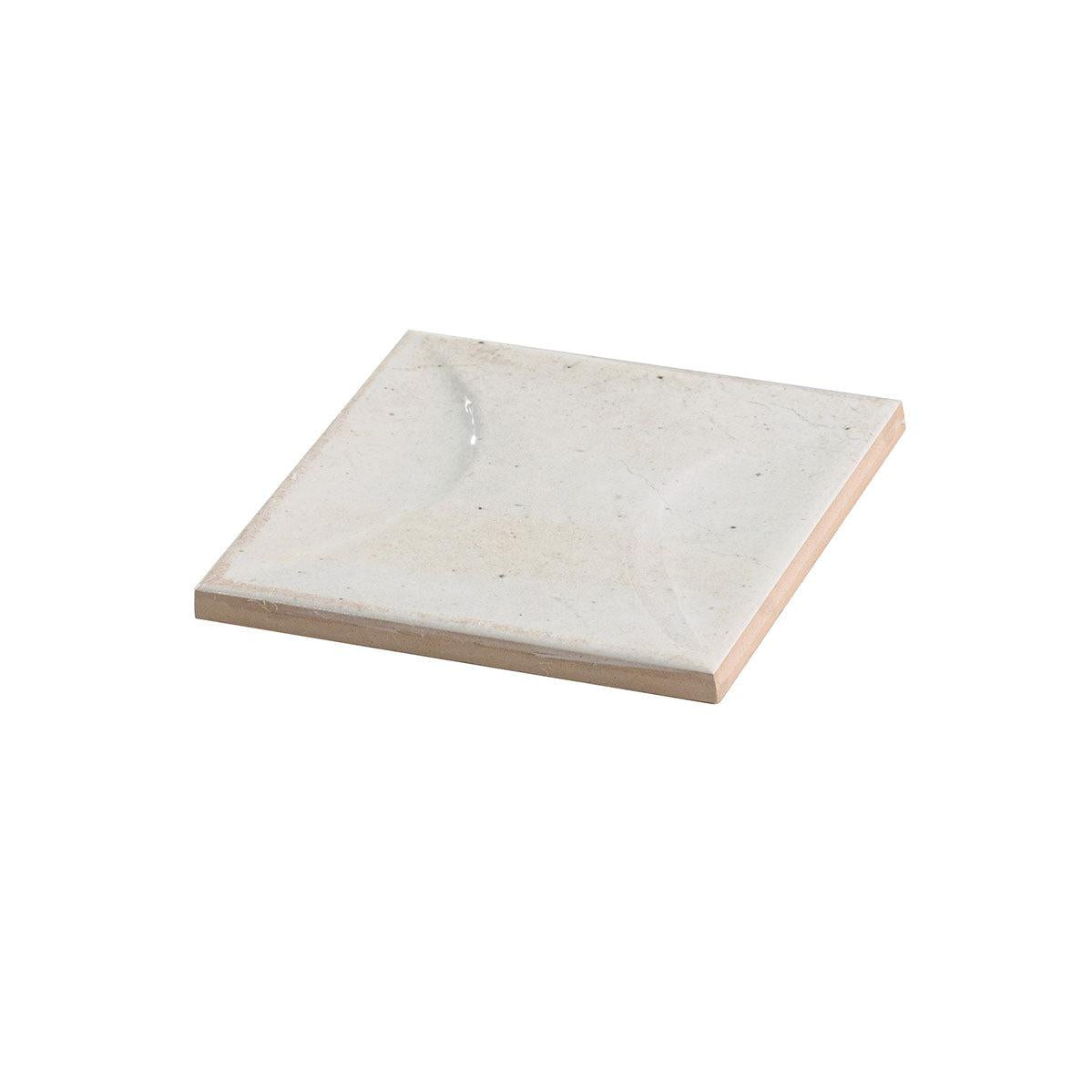 Luna Arc White 4x4 Ceramic Square Tile | Tile Club