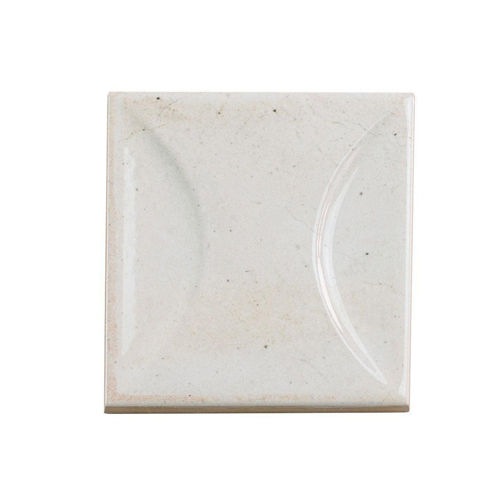 Luna Arc White 4x4 Ceramic Square Tile | Tile Club