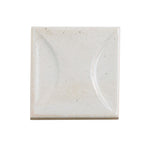 Luna Arc White 4x4 Ceramic Square Tile | Tile Club