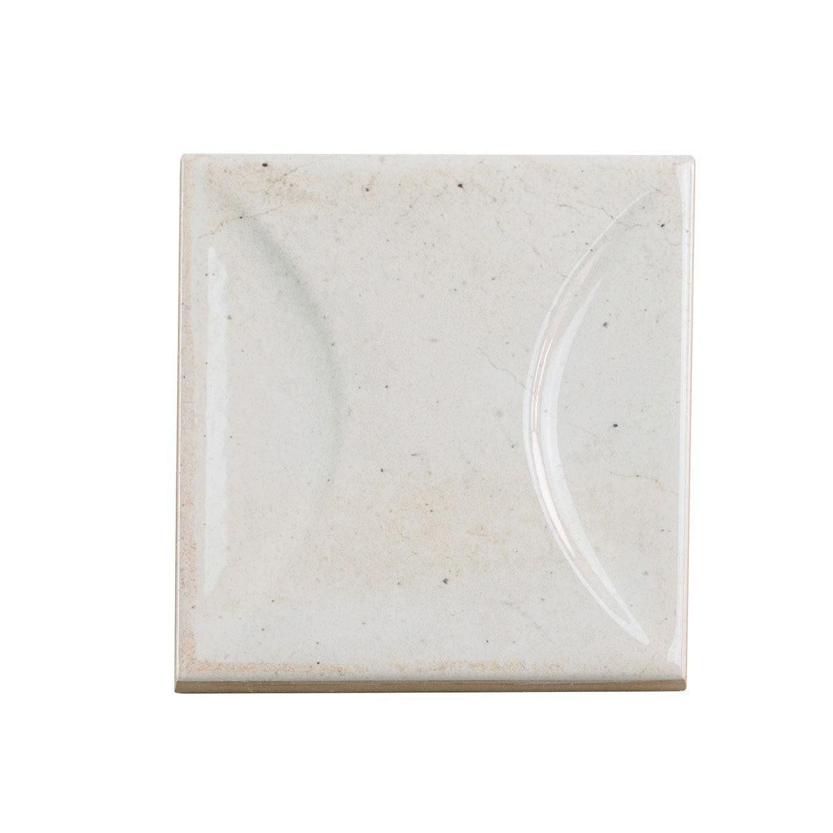 Luna Arc White 4x4 Ceramic Square Tile | Tile Club