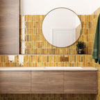 Luna Caramel 2.5x8 Ceramic Subway Tile | Tile Club