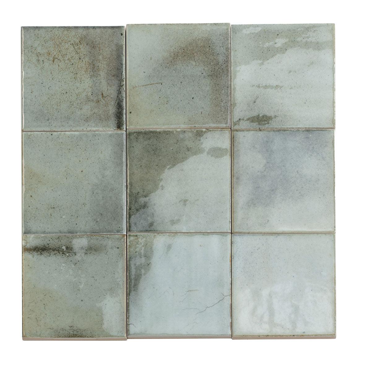 Luna Celadon 4x4 Ceramic Square Tiles