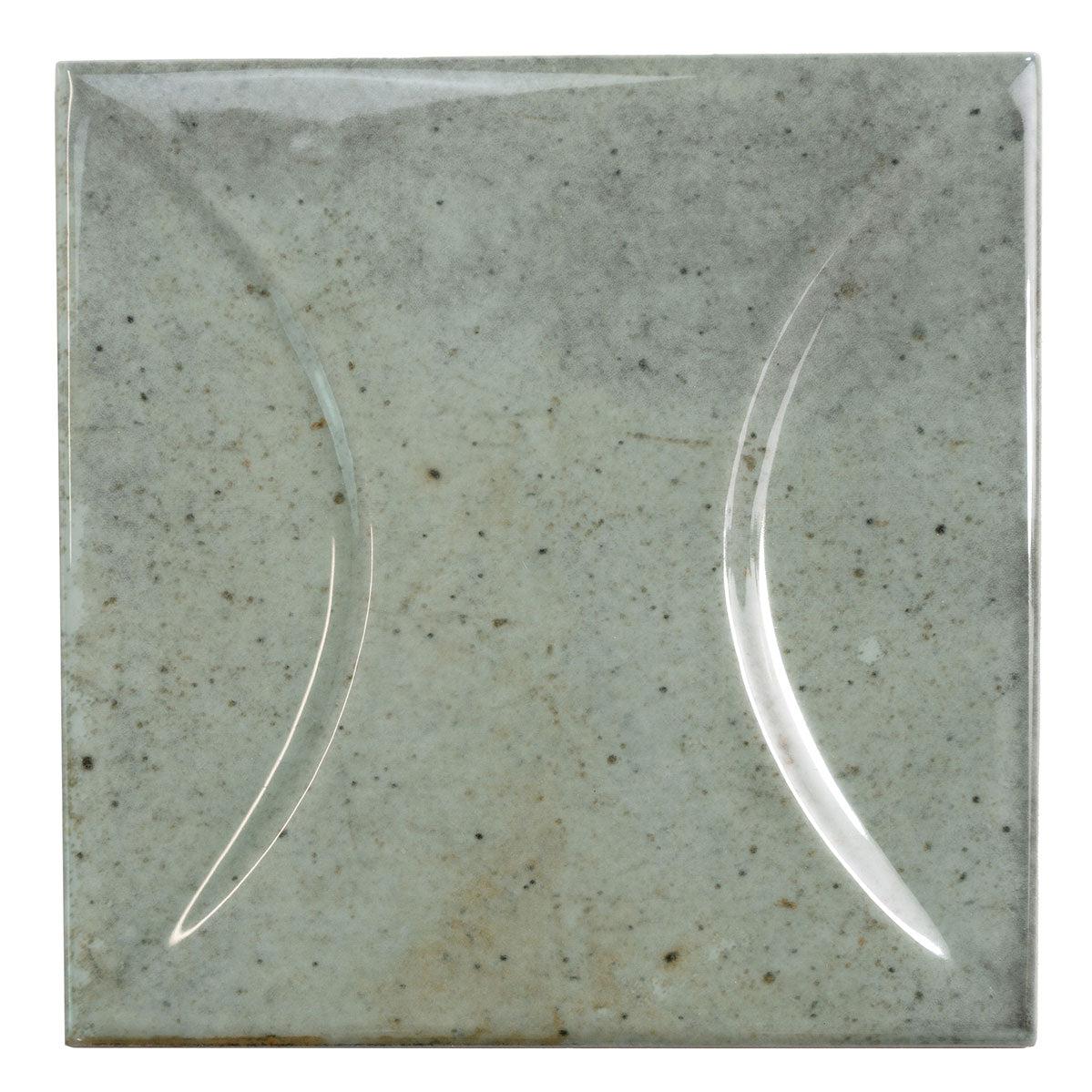 Luna Arc Celadon 4x4 Ceramic Square Tiles