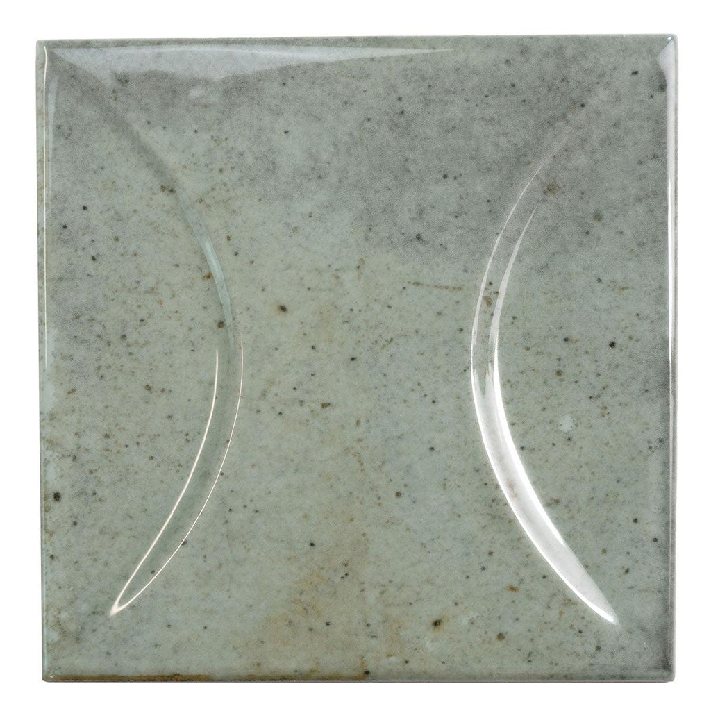 Luna Arc Celadon 4x4 Ceramic Square Tile | Tile Club