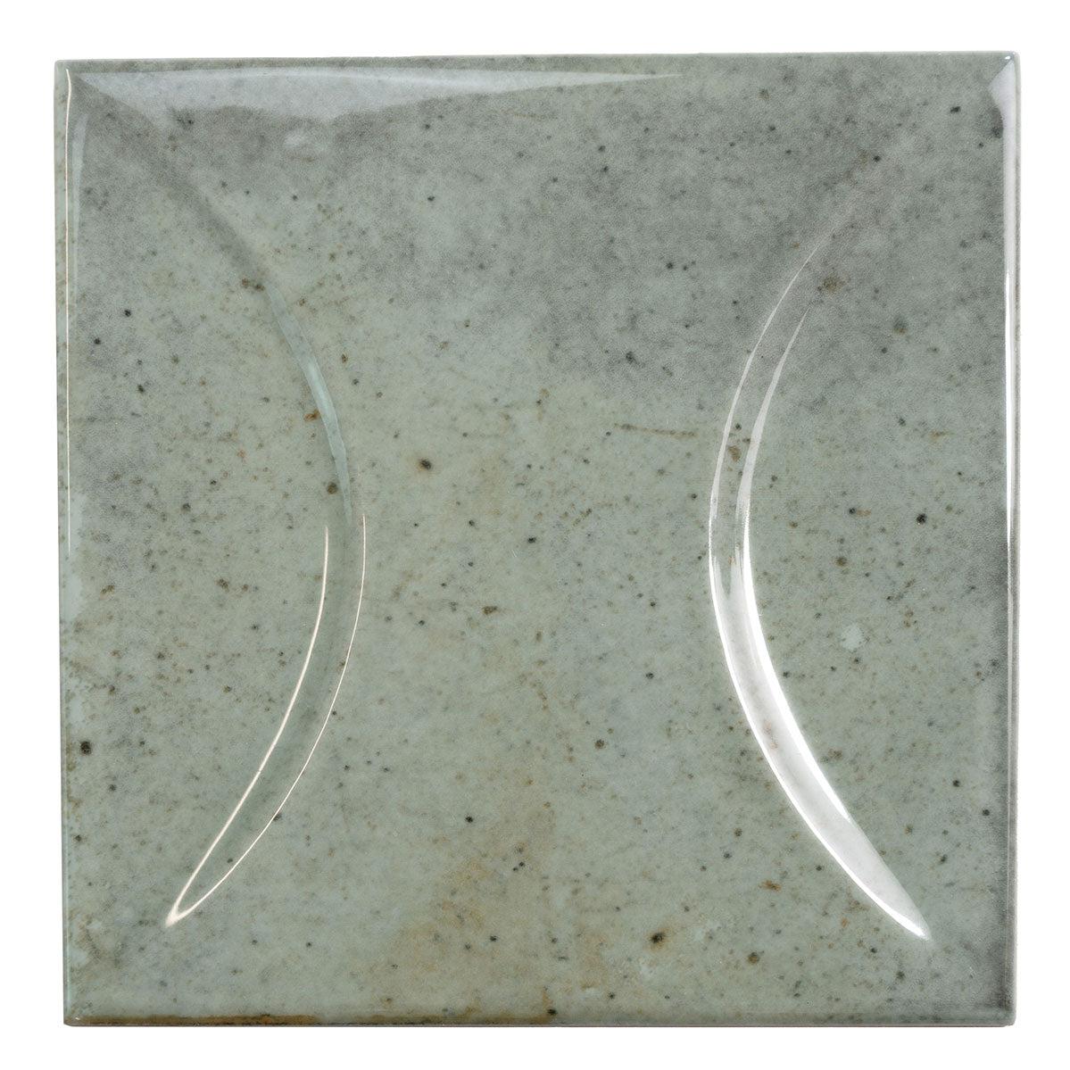 Luna Arc Celadon 4x4 Ceramic Square Tile | Tile Club
