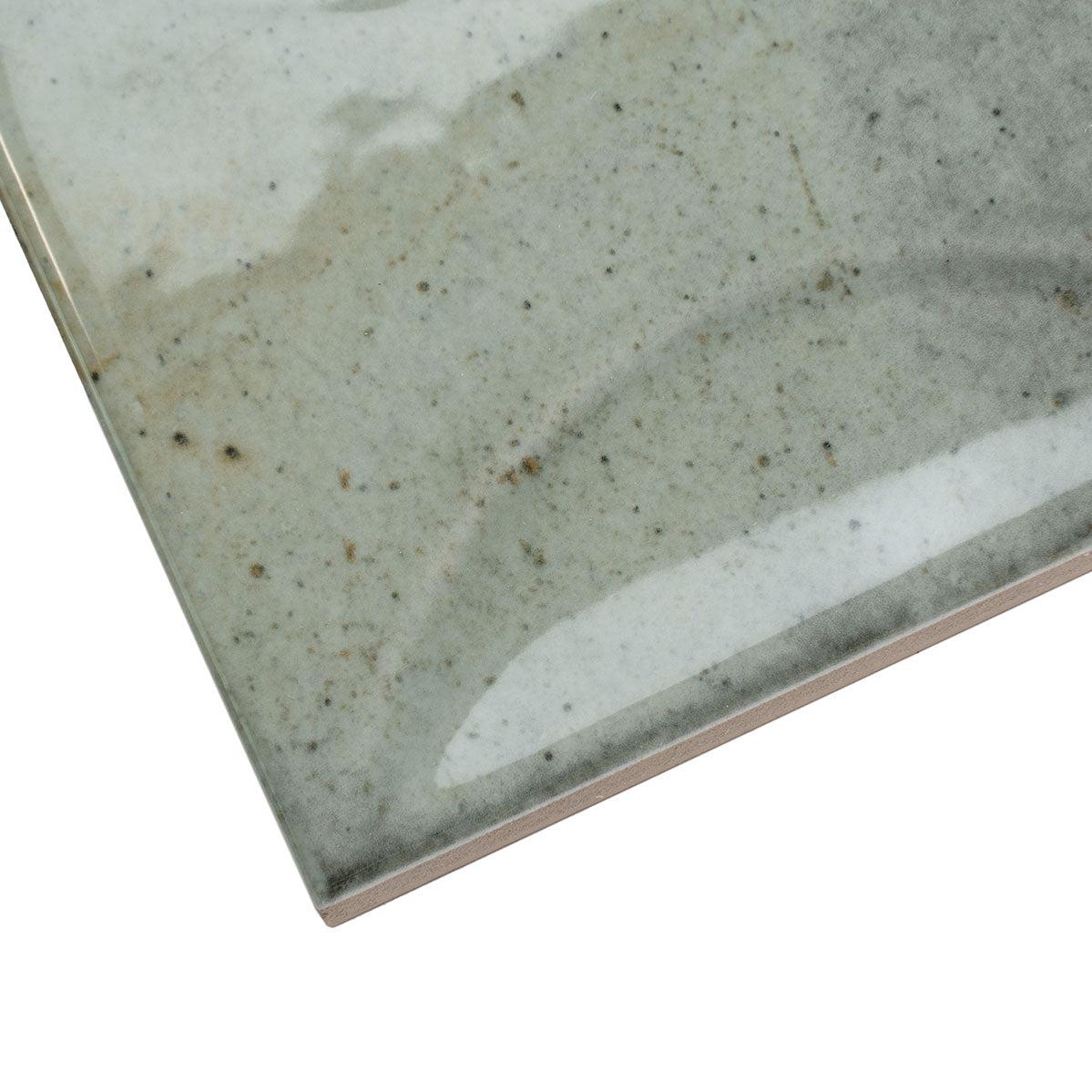 Luna Arc Celadon 4x4 Ceramic Square Tiles