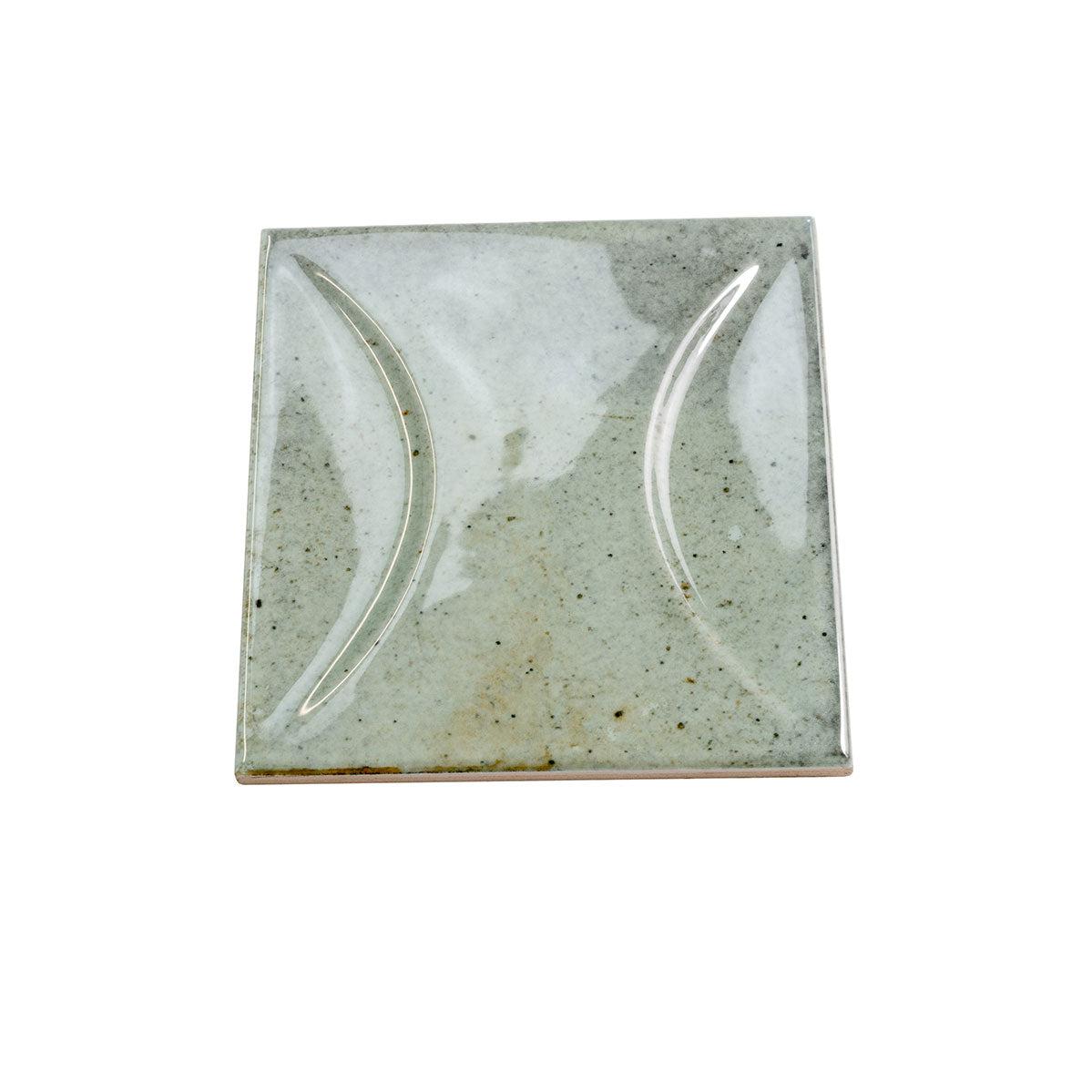 Luna Arc Celadon 4x4 Ceramic Square Tile | Tile Club