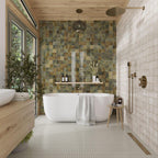 Luna Olive 4x4 Ceramic Square Tile | Tile Club