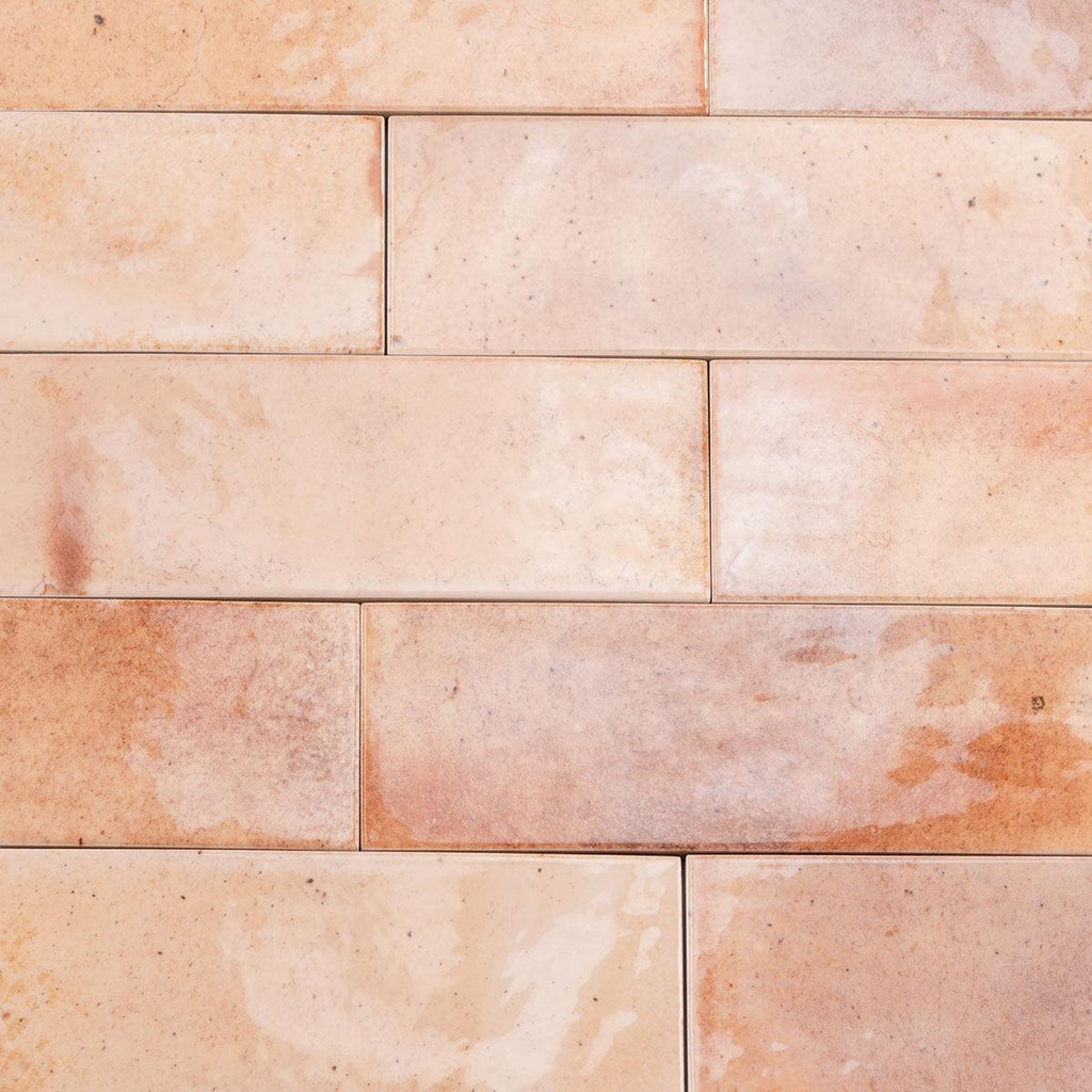 Luna Pink 2.5x8 Ceramic Subway Tile | Tile Club