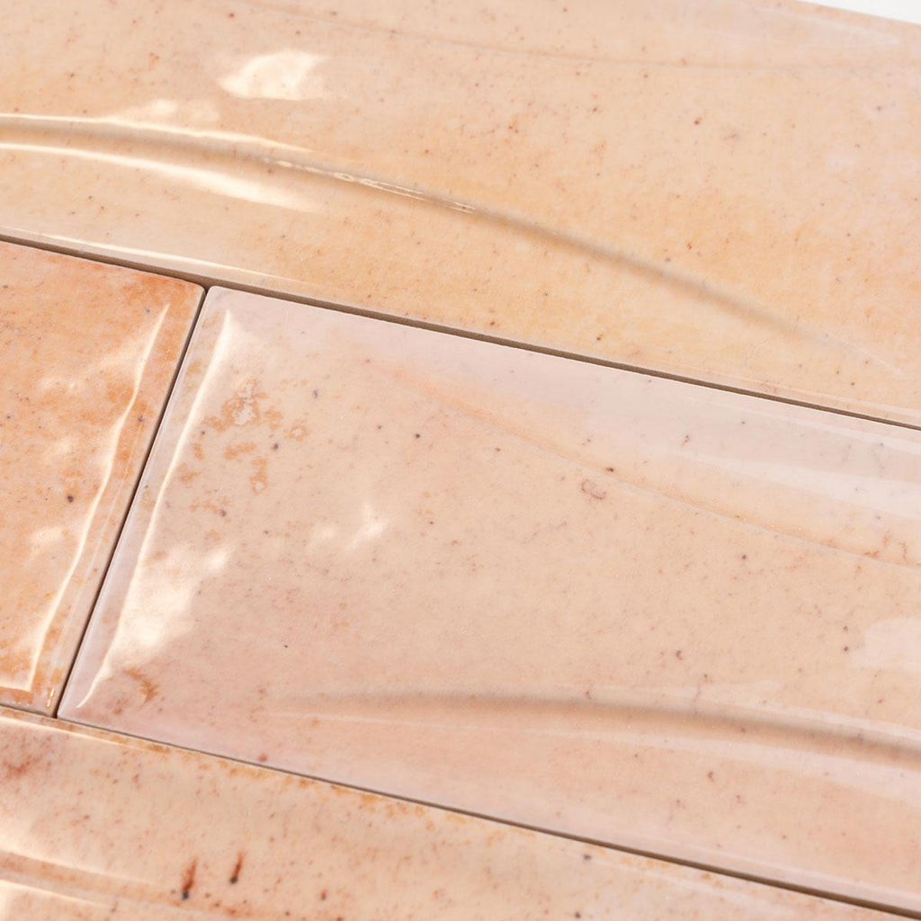 Luna Arc Pink 2.5x8 Ceramic Subway Tile | Tile Club