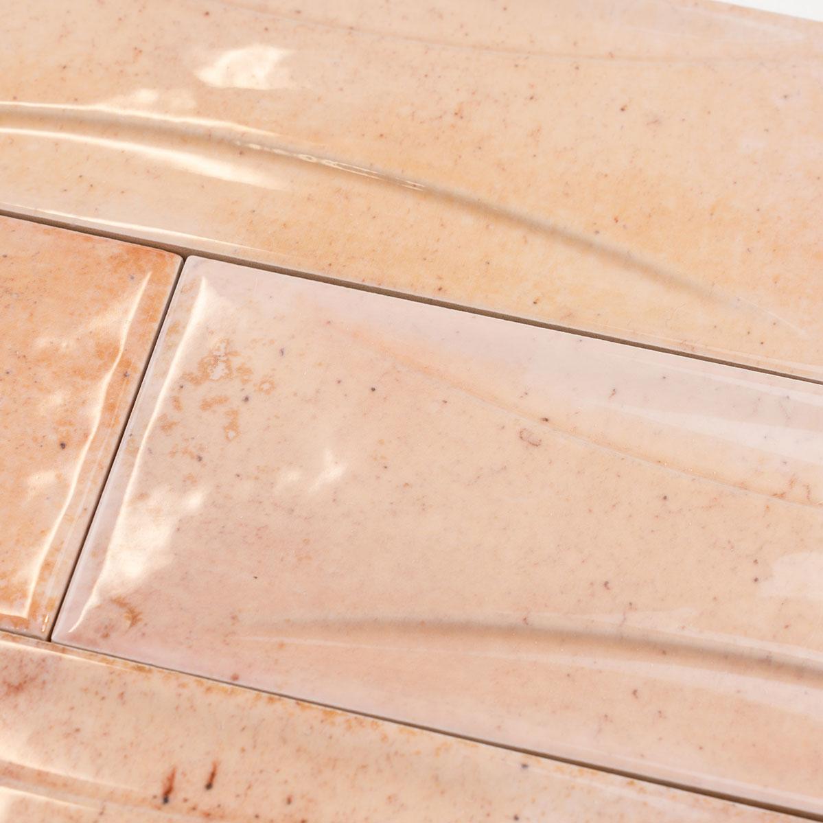 Luna Arc Pink 2.5x8 Ceramic Subway Tile | Tile Club