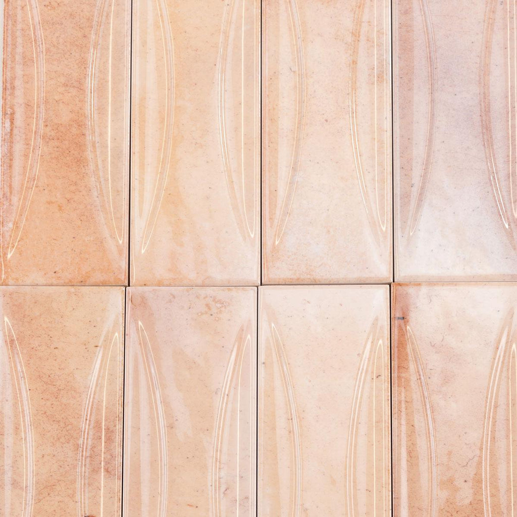 Luna Arc Pink 2.5x8 Ceramic Subway Tile | Tile Club